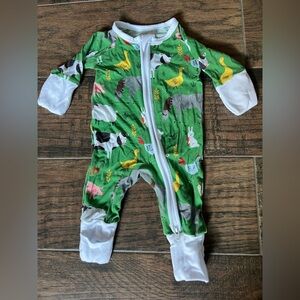 Little Sleepies Green Farm Zippy